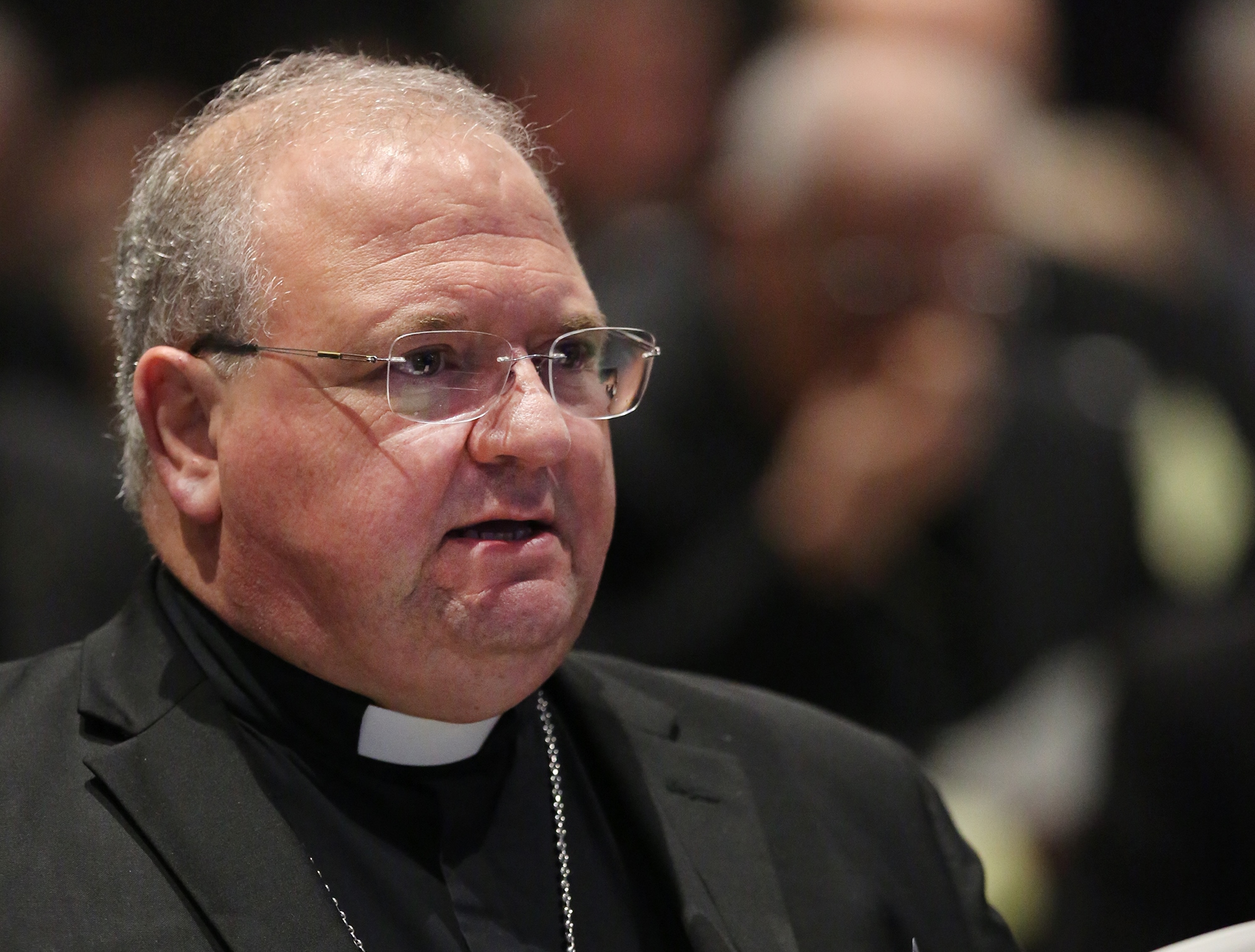 Miami Auxiliary Bishop Peter Baldacchino attends the U.S. Conference of Catholic Bishops' annual spring assembly in Fort Lauderdale, Florida, June 13, 2018. (CNS/Bob Roller) Miami Auxiliary Bishop Peter Baldacchino attends the U.S. Conference of Catholic Bishops' annual spring assembly in Fort Lauderdale, Florida, June 13, 2018. (CNS/Bob Roller)