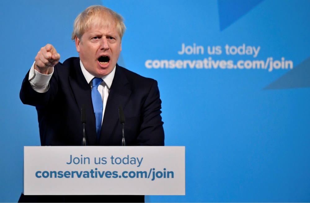 Boris Johnson speaks after being announced as Britain's next prime minister July 23 at the Queen Elizabeth II Centre in London. (CNS/Reuters/Toby Melville) Boris Johnson speaks after being announced as Britain's next prime minister July 23 at the Queen Elizabeth II Centre in London. (CNS/Reuters/Toby Melville)
