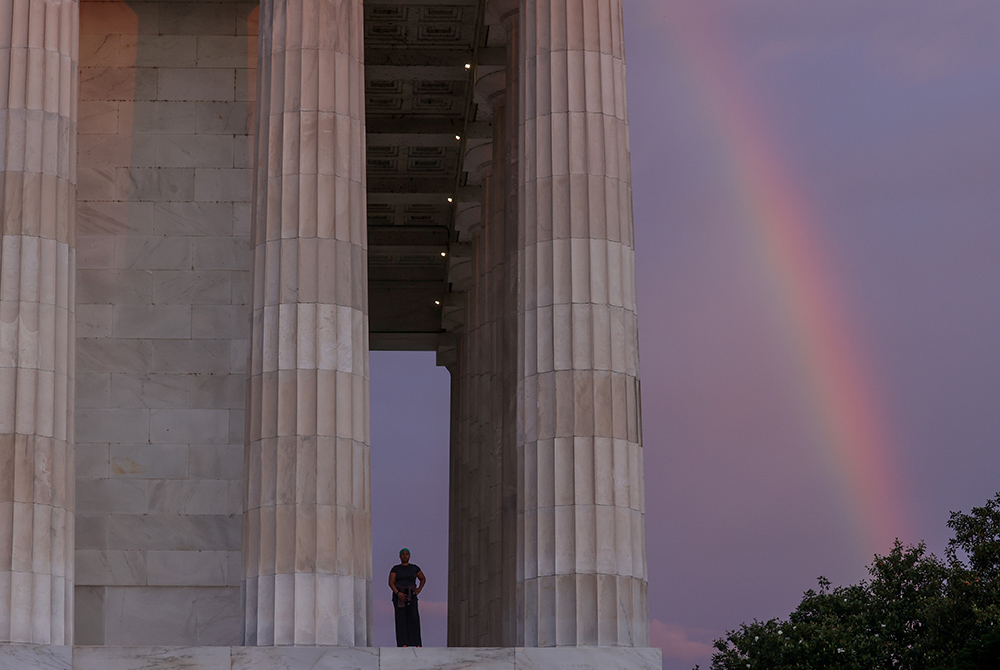 A rainbow appears behind the Lincoln Memorial in Washington June 19, 2020. The date, known as Juneteenth, honors the end to slavery in the United States and is considered the longest-running African American holiday. (CNS/Jonathan Ernst, Reuters) A rainbow appears behind the Lincoln Memorial in Washington June 19, 2020. The date, known as Juneteenth, honors the end to slavery in the United States and is considered the longest-running African American holiday. (CNS/Jonathan Ernst, Reuters)