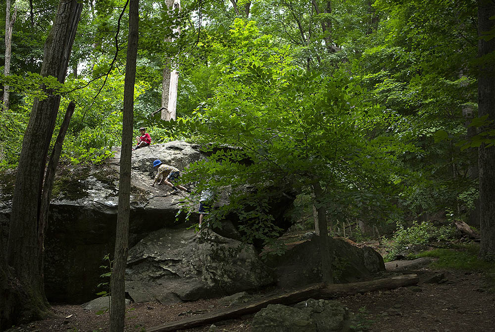 Children explore a trail at Cunningham Falls State Park June 17, 2020, in Thurmont, Maryland Children explore a trail at Cunningham Falls State Park June 17, 2020, in Thurmont, Maryland. (CNS/Tyler Orsburn)