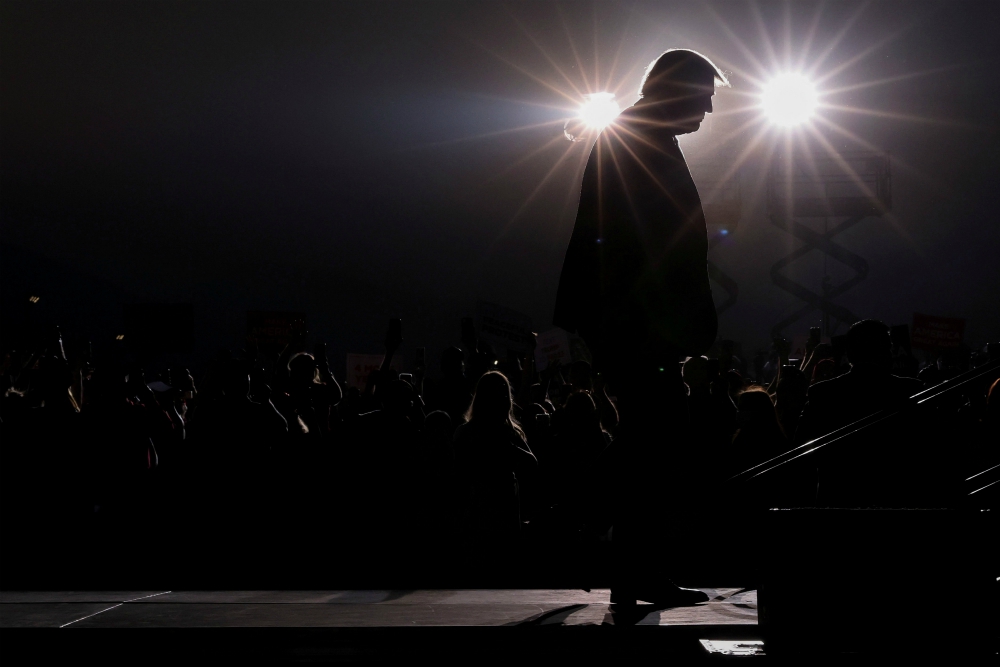 President Donald Trump is seen at a campaign rally in Reno, Nevada, Sept. 12. (CNS/Reuters/Jonathan Ernst)