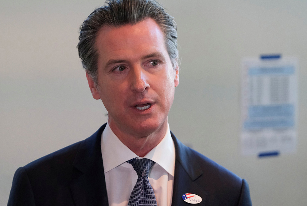 Gavin Newsom in a 2020 photo California Gov. Gavin Newsom is seen in Sacramento in this 2020 photo. (CNS/Reuters/Gabriela Bhaskar)