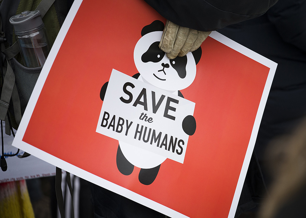 A pro-life sign is displayed during the 2019 annual March for Life rally in Washington. (CNS/Tyler Orsburn) A pro-life sign is displayed during the 2019 annual March for Life rally in Washington. (CNS/Tyler Orsburn)