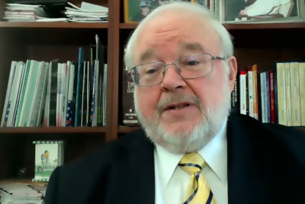 John Carr, co-director of the Initiative on Catholic Social Thought and Public Life at Georgetown University, participates in Georgetown's March 18 roundtable dialogue on "The Francis Factor at Eight Years: Global Impacts, U.S. Challenges." (CNS/Courtesy 