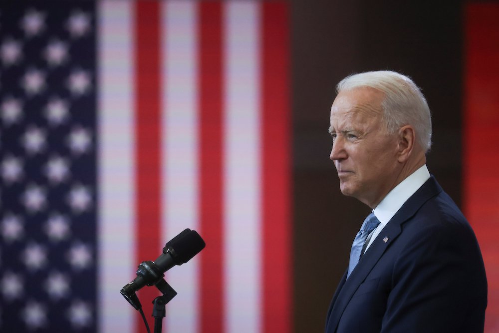 20210713T1600-USA-BIDEN -1427196 President Joe Biden delivers a speech July 13 in Philadelphia. (CNS)