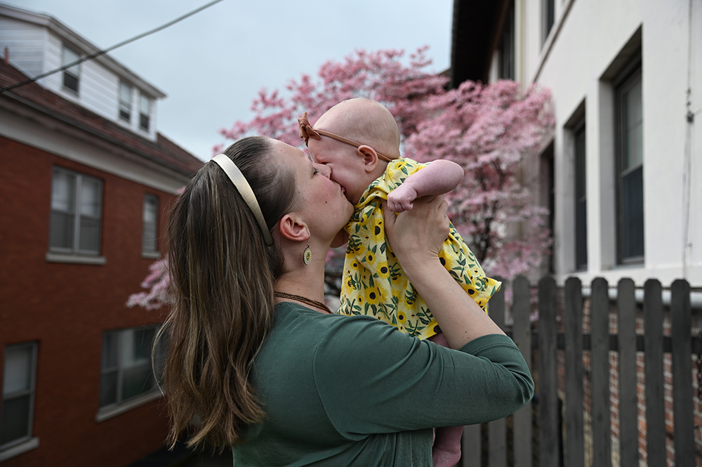 Heather and her daughter live at St. Joseph's Center in Scranton, Pennsylvania, where she works on housing, parenting, and employment goals with center staff. (Courtesy of St. Joseph's Center)