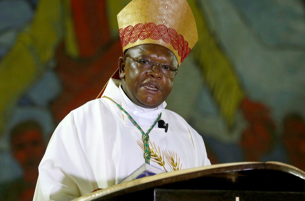 Congolese Cardinal Fridolin Ambongo Besungu of Kinshasa is pictured in a 2018 file photo. (CNS/Reuters/Baz Ratner)