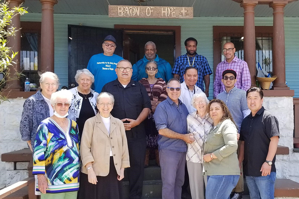 Members of the PREP staff at their office in the Los Angeles Archdiocese (Courtesy of PREP)