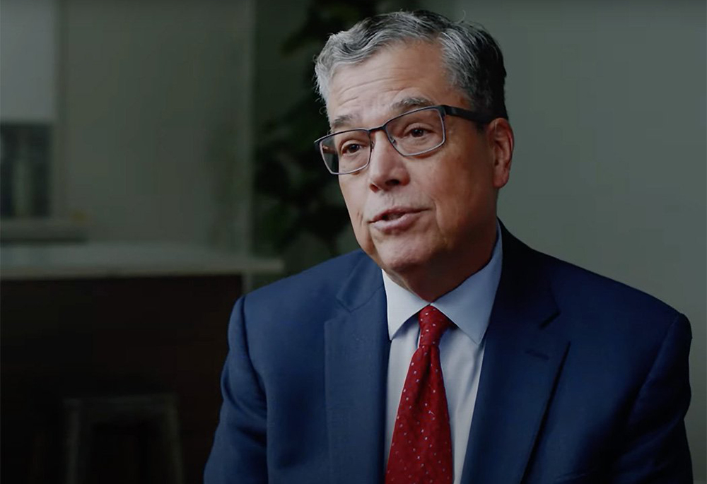 Peter Kilpatrick, the new president of the Catholic University of America in Washington, is seen in this March 29 introduction video released by the university. (CNS screengrab/YouTube, Catholic University of America)