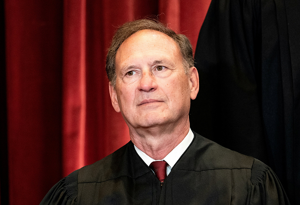 U.S. Supreme Court Justice Samuel Alito Jr. is seen as part of a group photo of the justices April 23, 2021, at the Supreme Court in Washington. (CNS/Erin Schaff, Pool via Reuters) U.S. Supreme Court Justice Samuel Alito Jr. is seen as part of a group photo of the justices April 23, 2021, at the Supreme Court in Washington. (CNS/Erin Schaff, Pool via Reuters)