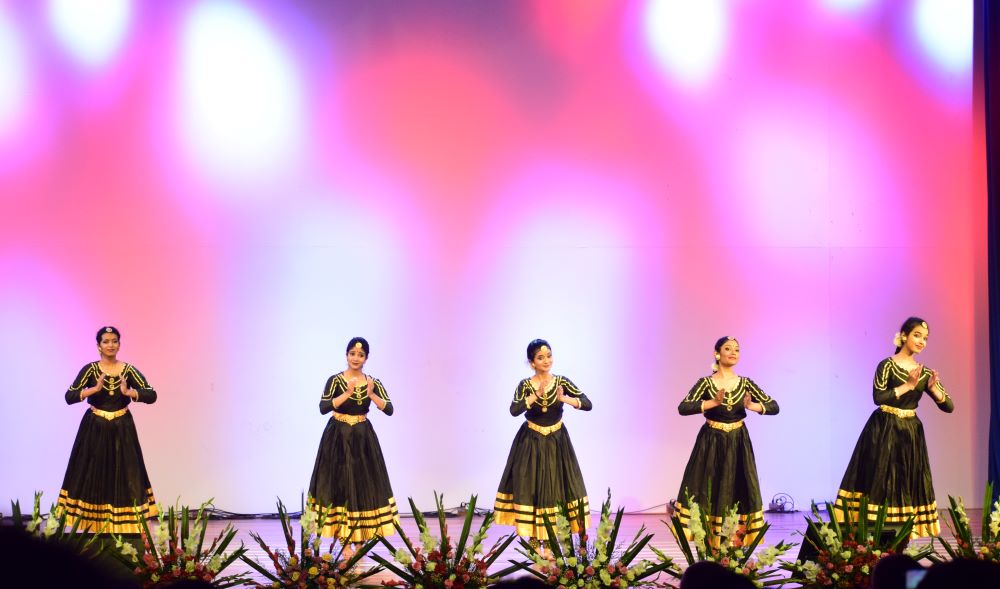 A meditative dance opens the "Towards a Synodal Church: Moving Forward" conference.