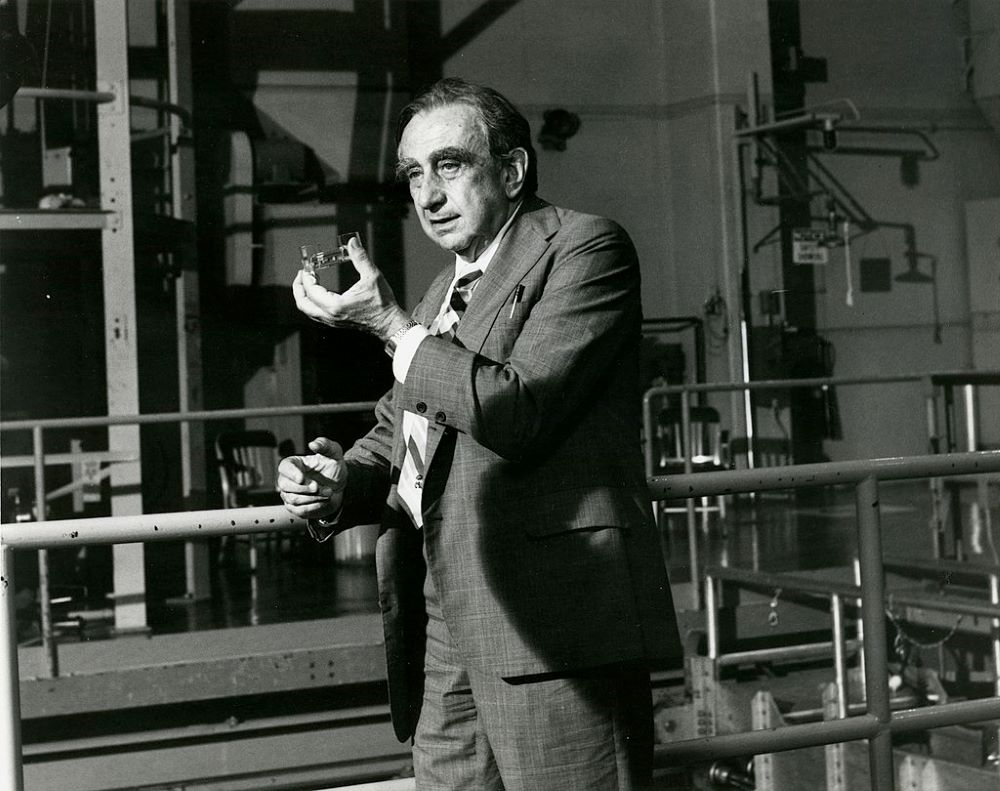 Edward Teller at Clinch River Breeder Reactor Plant Oak Ridge, Tennessee