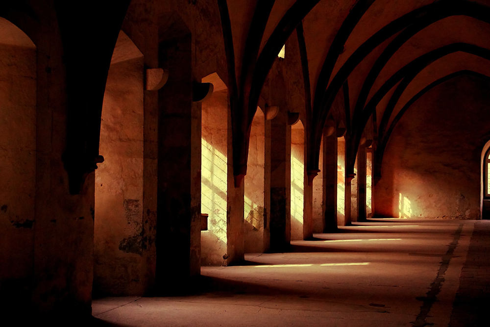 Monastery cloister (Unsplash/Hartmut Tobies)