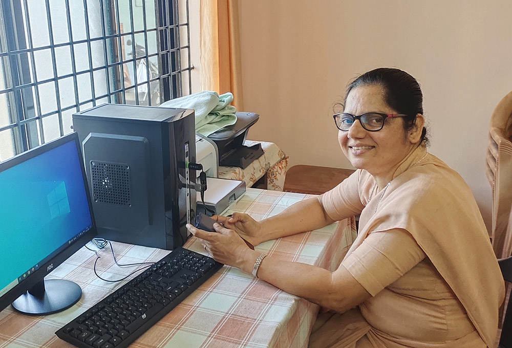 Sr. Celestine D'Souza, a member of the Helpers of Mount Rosary who is in charge of the congregation's postulants (Thomas Scaria)