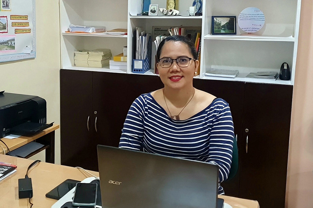 Alma Corazon Paredes, assistant director of the Claretian Missionary Sisters Philanthropic Development Office (GSR photo/Oliver Samson)