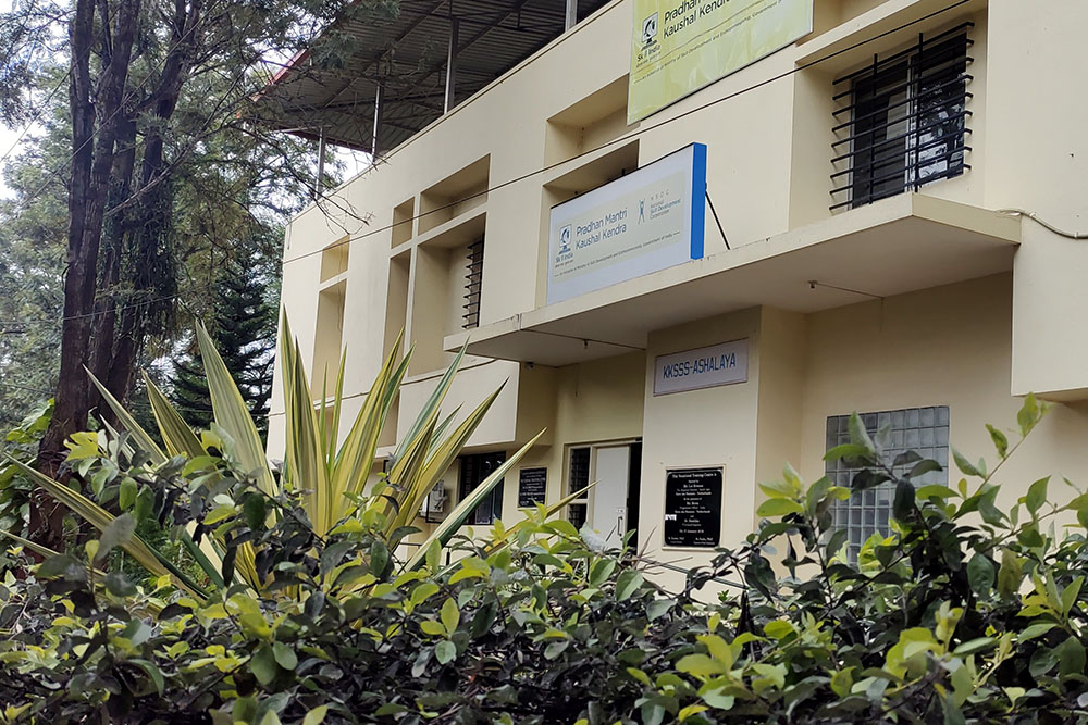 The office and training center of Ashalaya, managed by the Poor Handmaids of Jesus Christ, where sisters and 60 staffers work in Bengalaru, India (GSR photo/Thomas Scaria)