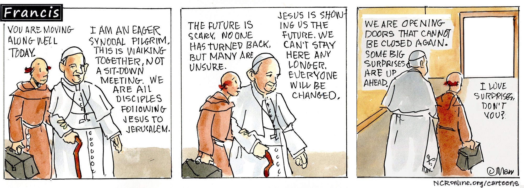 Pope Francis is an eager synodal pilgrim.