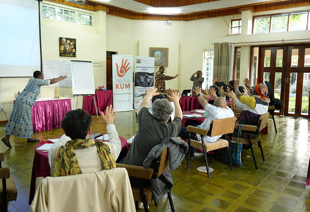 Sisters, lay persons, and Talitha Kum's national, regional, and international coordinators are pictured during a leadership session at the Loreto Mary Ward Center in Nairobi. (Wycliff Peter Oundo)