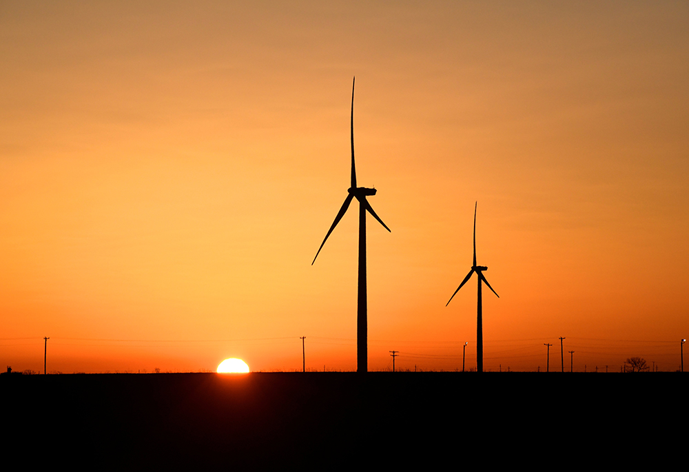 Wind turbines are seen Feb. 12, 2019, in Big Spring, Texas. (CNS/Reuters/Nick Oxford)