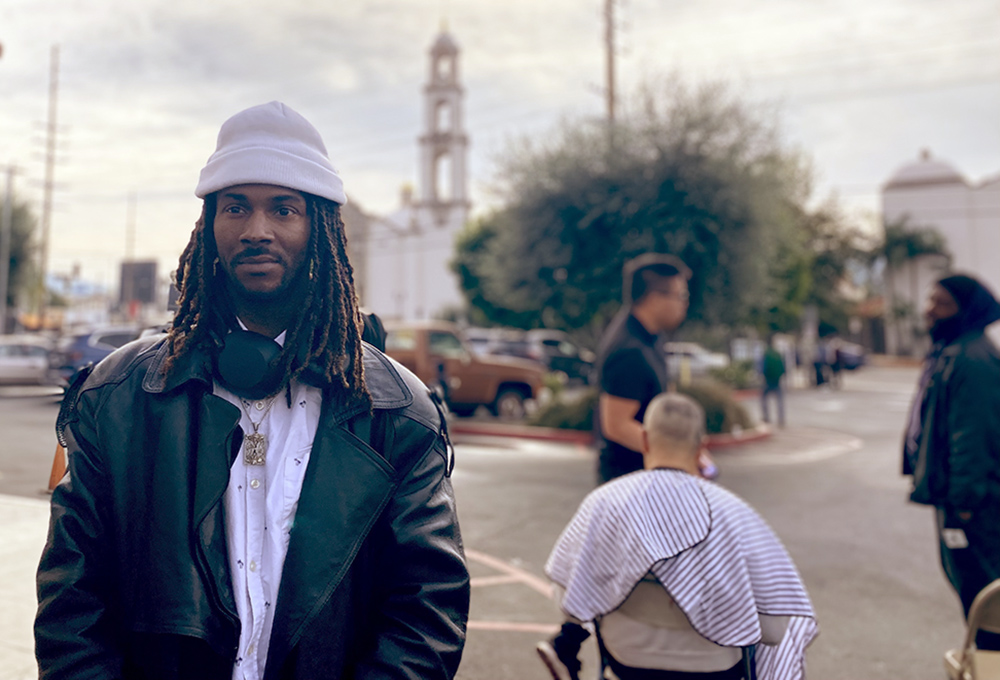 Michael, one of the guests of St. Charles Borromeo Holy Family Service Center in North Hollywood, California (Tom Hoffarth)