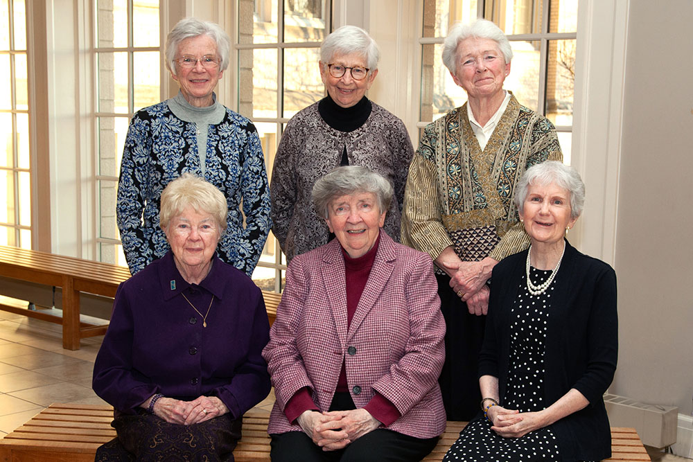 Sr. Christine Koellhoffer is pictured with other Sisters, Servants of the Immaculate Heart of Mary at the Ignatian Volunteer Corps of Northeastern Pennsylvania, where she led a prayer process for the inaugural Madonna della Strada awards in Scranton. (Courtesy of Christine Koellhoffer)