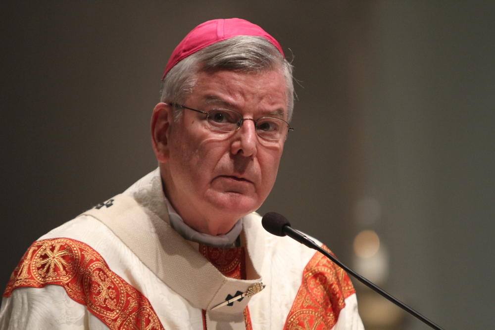 In this 2015 file photo, Archbishop John Nienstedt is seen in the Archdiocese of St. Paul and Minneapolis. (CNS photo/Dave Hrbacek, The Catholic Spirit)