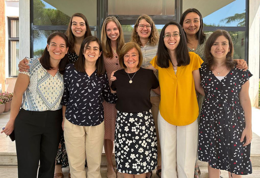 Laura Matthews (top row, second from left), a consecrated woman of Regnum Christi, helps run the preparation course for young consecrated women preparing for final vows. (Courtesy of Laura Matthews)