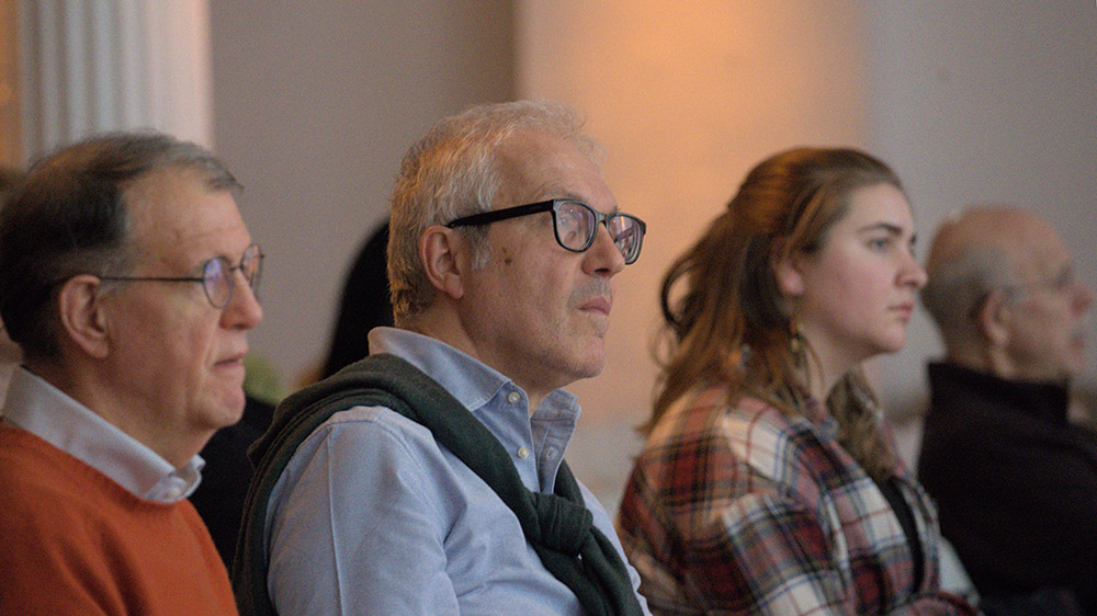 Attendees listen during a discussion on "Beyond Left or Right" at the New York Encounter in New York City Feb. 18. (OSV News/Courtesy of New York Encounter/June Ma)