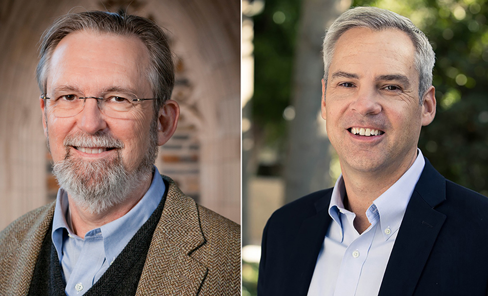 Richard B. Hays, left, and Christopher B. Hays, right. (Photos courtesy Duke, left, and Fuller, right)