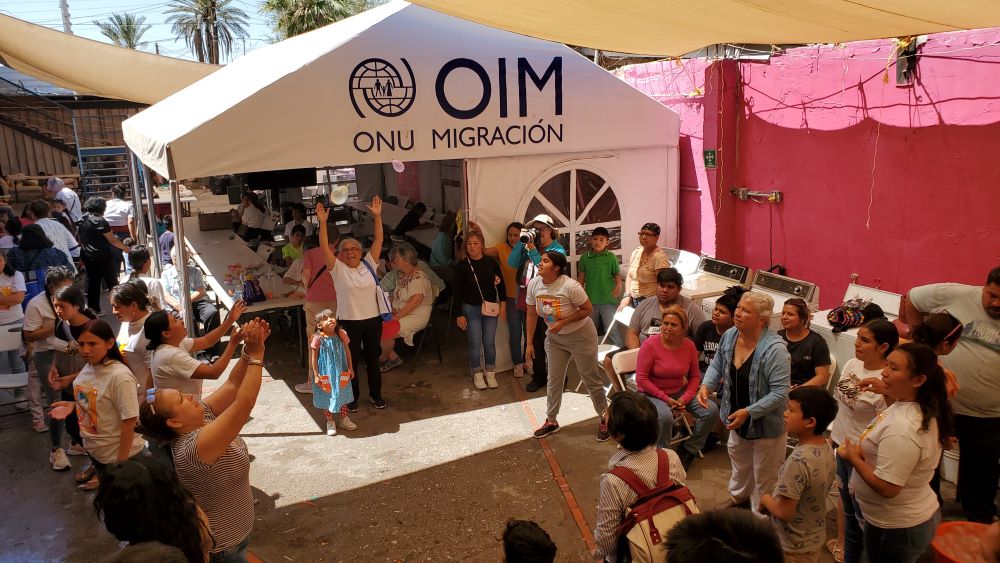 Sisters of St. Joseph of Carondelet and Orange, California, surprised migrant moms in the Mexican border town of Mexicali May 10, the day that many Latin American countries mark Mother's Day. 