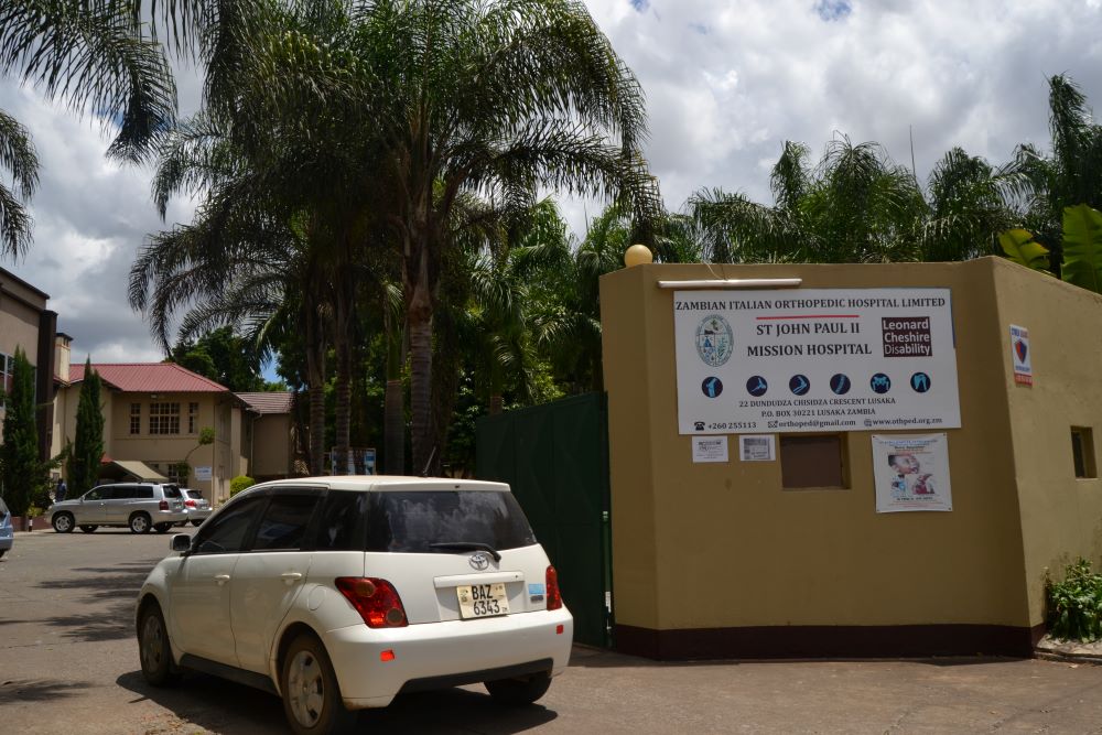 St. John Paul II Orthopaedic Mission Hospital in Lusaka, Zambia's capital