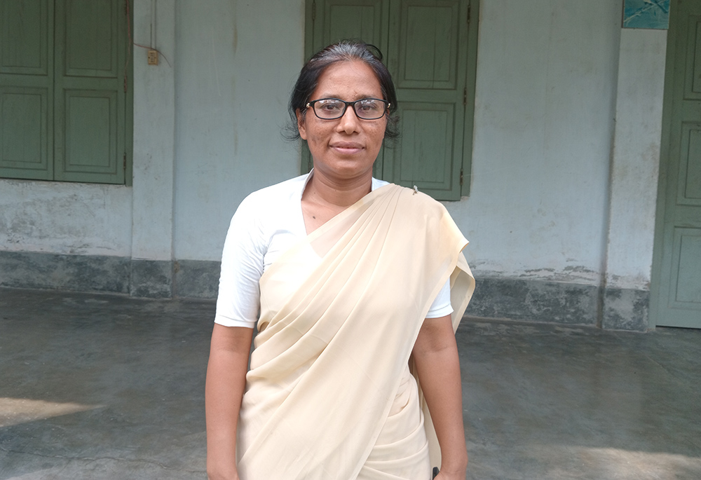 Sr. Sukriti B. Gregory, a member of Our Lady of the Missions Sisters, is pictured at her convent. (GSR photo/Sumon Corraya)