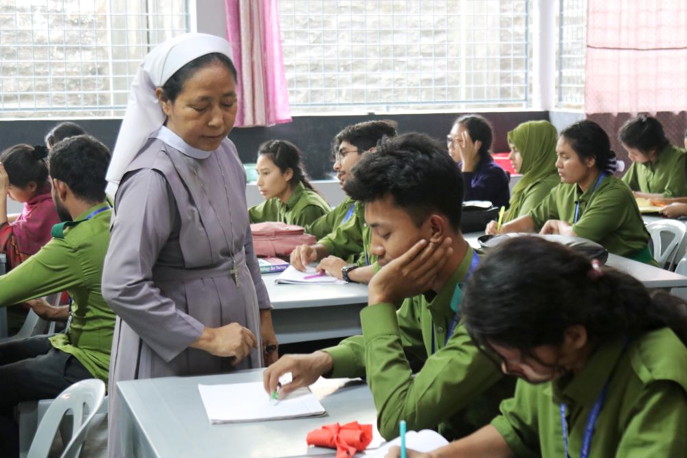 Sr. Leah Drong, 60, a sister of the Salesian Missionaries of Mary Immaculate, teaches at the Salesian Sisters' Nursing College in Mymensingh, Bangladesh.