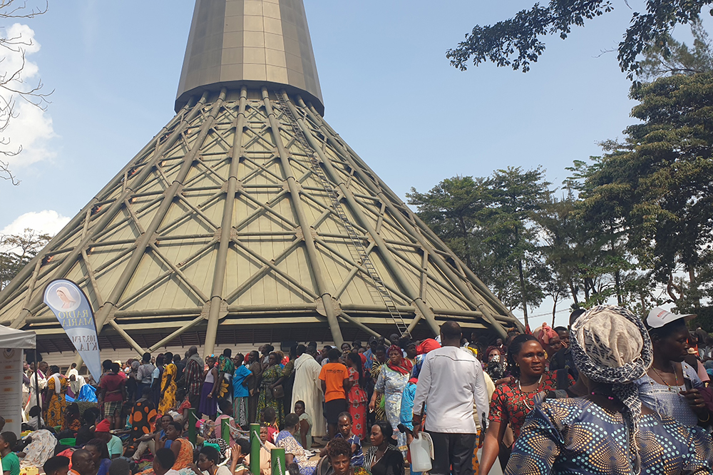 The Basilica of the Uganda Martyrs, Namugongo, is a Roman Catholic minor basilica dedicated to the Ugandan Martyrs. Every year, Christians from all walks of life flock to Namugongo to honor the 22 Catholic and 23 Anglican martyrs burned alive between 1885 and 1887 on the orders of Kabaka Mwanga II, the 31st king of Buganda, who ruled from 1884 until 1888 and from 1889 until 1897. (GSR photo/Gerald Matembu)