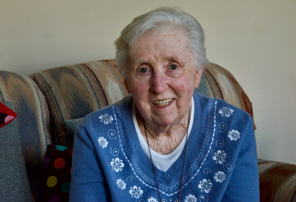 Sr. Pat Downs, of the Sisters of the Blessed Sacrament, talks March 21 about how the sisters see moving to a retirement community as just another mission. (GSR photo/Dan Stockman)