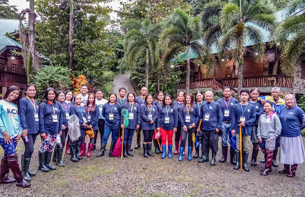 The sisters conducted a training on pest and nutrient management for farmers from the island of Romblon, Philippines. (Courtesy of Ailyn Cayanan)