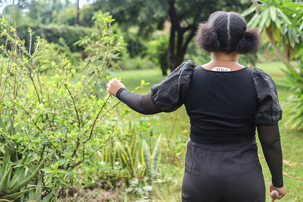 Angela (name changed) was forced to scam people online after she was trafficked to Thailand. She now receives training in catering at a local college in Lusaka, Zambia, after her return. Her training is sponsored by Catholic leaders working to end human trafficking in the country. (GSR photo/Doreen Ajiambo)