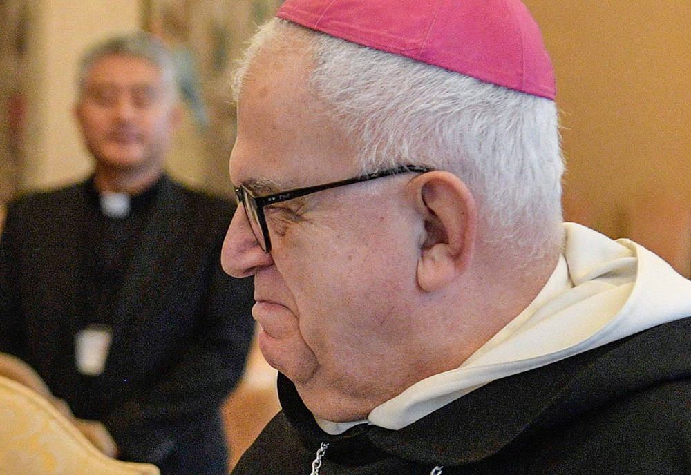 Archbishop J. Augustine Di Noia is seen in the Apostolic Palace of the Vatican Nov. 24, 2022. (CNS/Vatican Media)