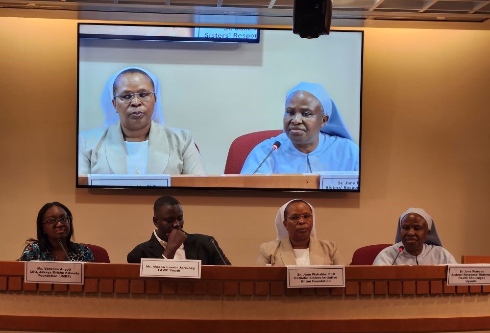 Sr. Jane Wakahiu speaks during a Sept, 20 forum at the Permanent Mission of the African Union. 