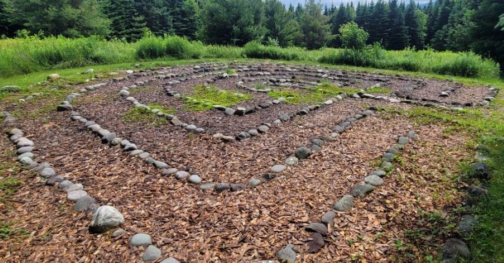 A labyrinth at Green Mountain Monastery 