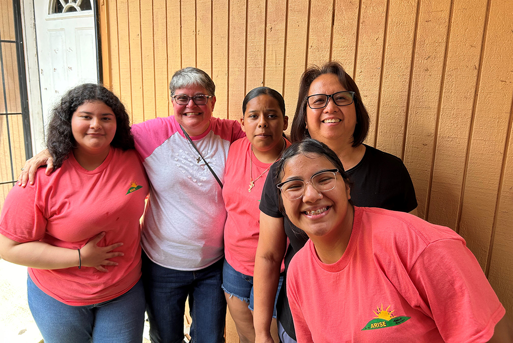 Mercy Sr. Jennifer Wilson with Arise Adelante staff and youth on July 12, 2024, the last day of the Arise Adelante summer youth retreat. (Jennifer Wilson)