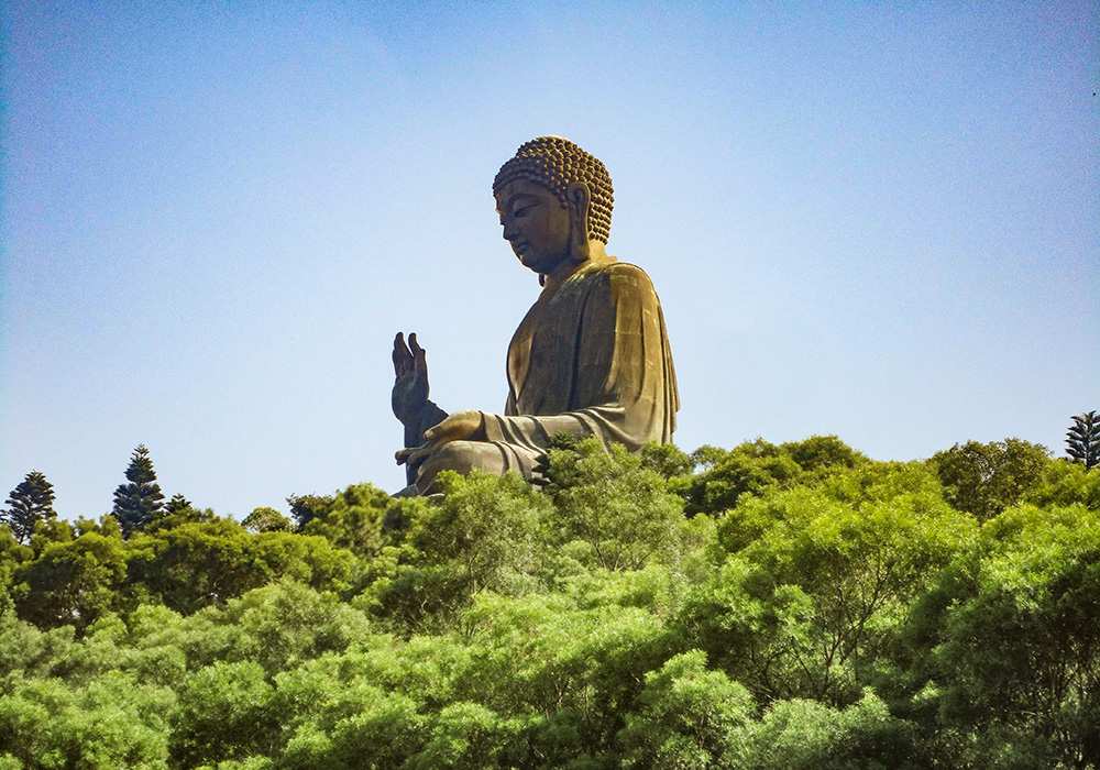 The Tian Tan Buddha statue on Lantau Island, Hong Kong (Ann Gray) 