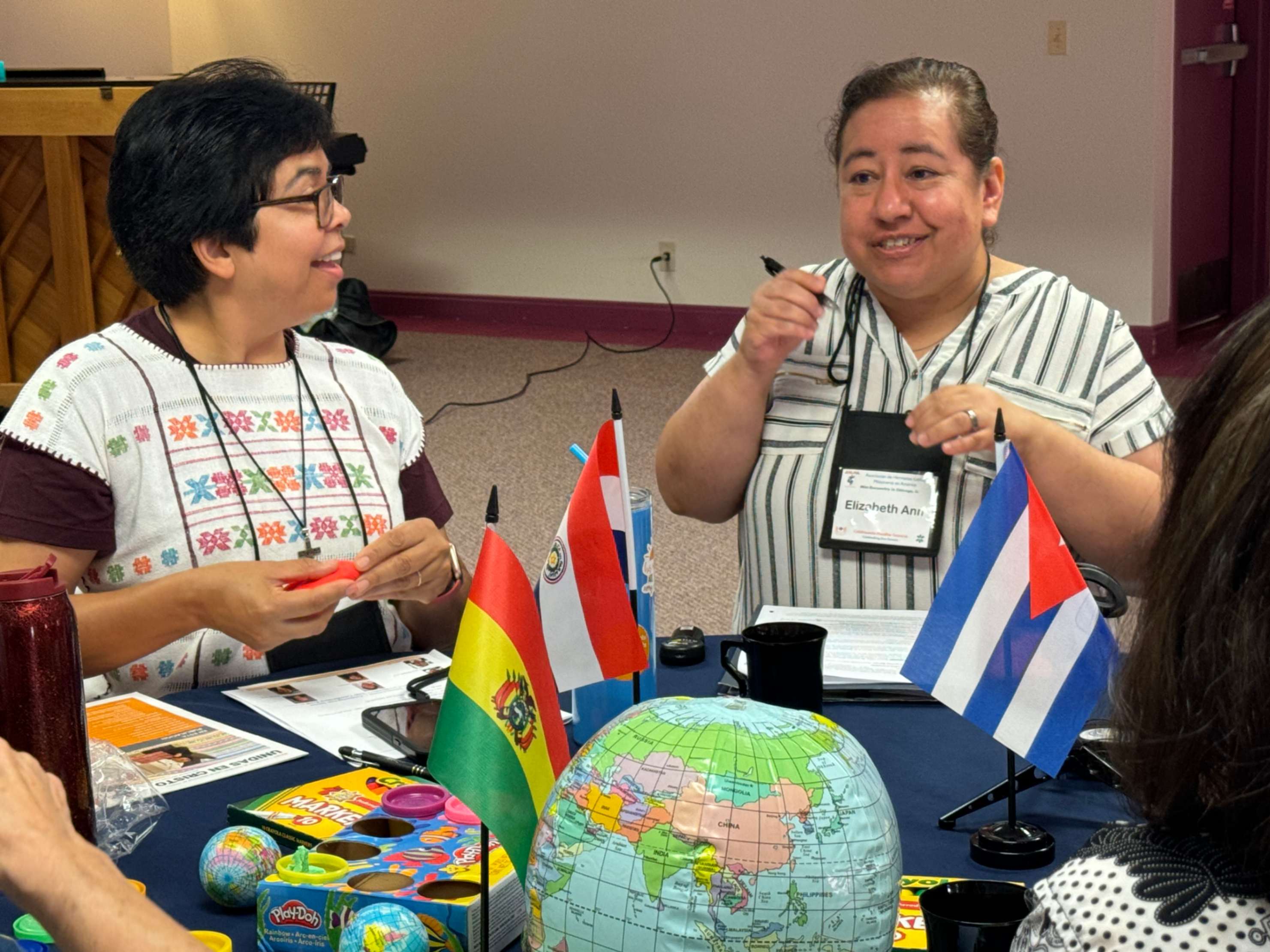 Sr. Laura Torres Sánchez, of the Oblates of Jesus the Priest, speaks to other sisters gathered in Chicago Sept. 2 for a meeting of the Association of Latin American Missionary Sisters in the United States about challenges missionary women religious face.