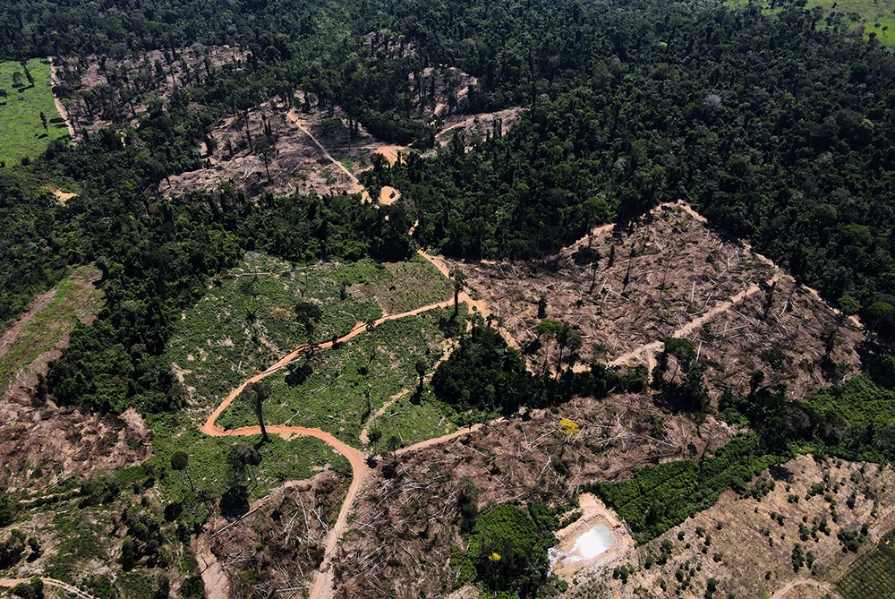 Una vista muestra un área deforestada en medio de la selva amazónica cerca de la carretera transamazónica en el municipio de Uruara, Brasil, 14 de julio de 2021. (Foto: OSV News/Reuters/Bruno Kelly)