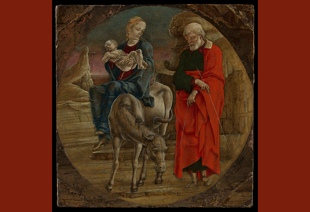 "The Flight into Egypt," circa 1470s painting by Cosmè Tura (Metropolitan Museum of Art)