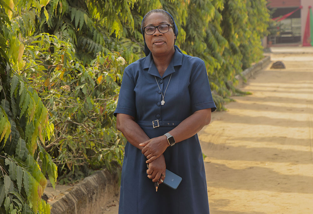 Sr. ElmaMary Ekewuba, Daughter of Charity of St. Vincent de Paul in Uyo, Akwa Ibom state in Nigeria, offers hope and healing to Nigerians living with mental health issues. (Ayo Omotola)