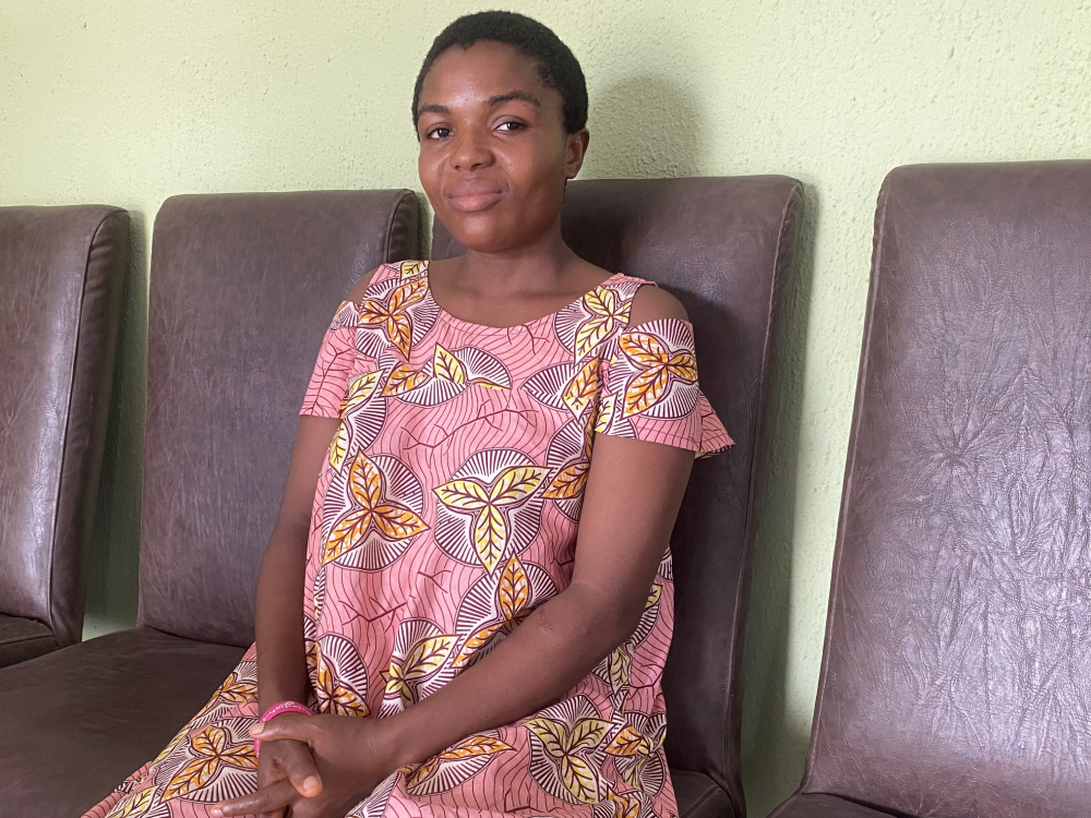 Joy Iwu struggled with housing issues until she found refuge at the Ozanam House in Lagos, Nigeria. Her partner, with whom she had been living in the Sangotedo area of Lagos, threw her out on the street in March 2024 after she revealed her pregnancy. (Valentine Benjamin)