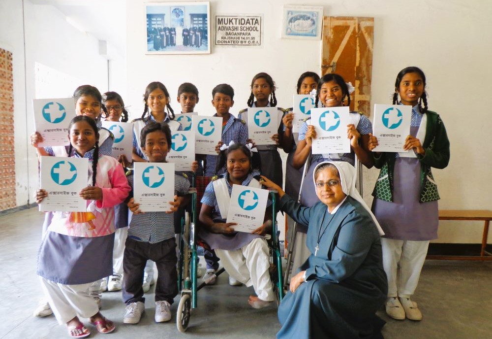 Sr. Rozario with students 