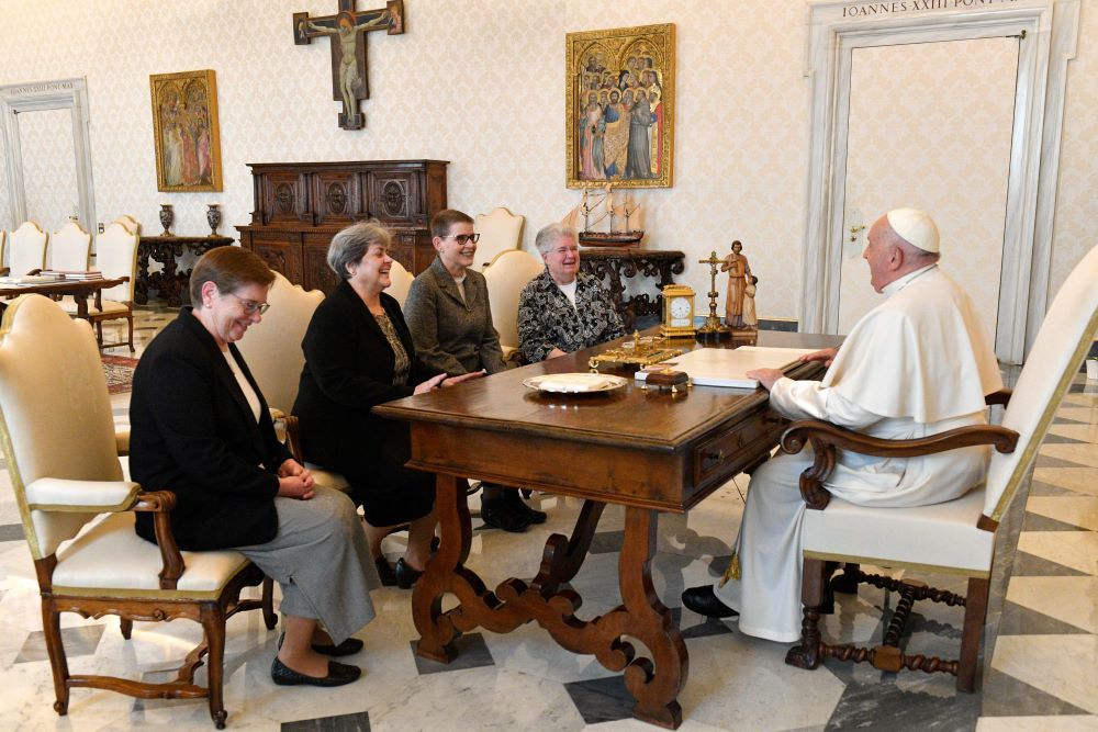 Pope meets with sisters,