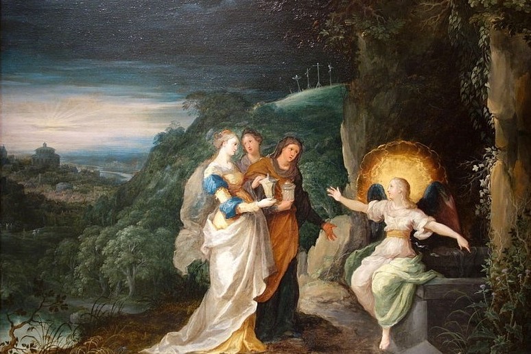 Las tres Marías en el santo sepulcro, óleo de Frans Francken, 1620. (Foto: Wikimedia Commons/obra de dominio público)